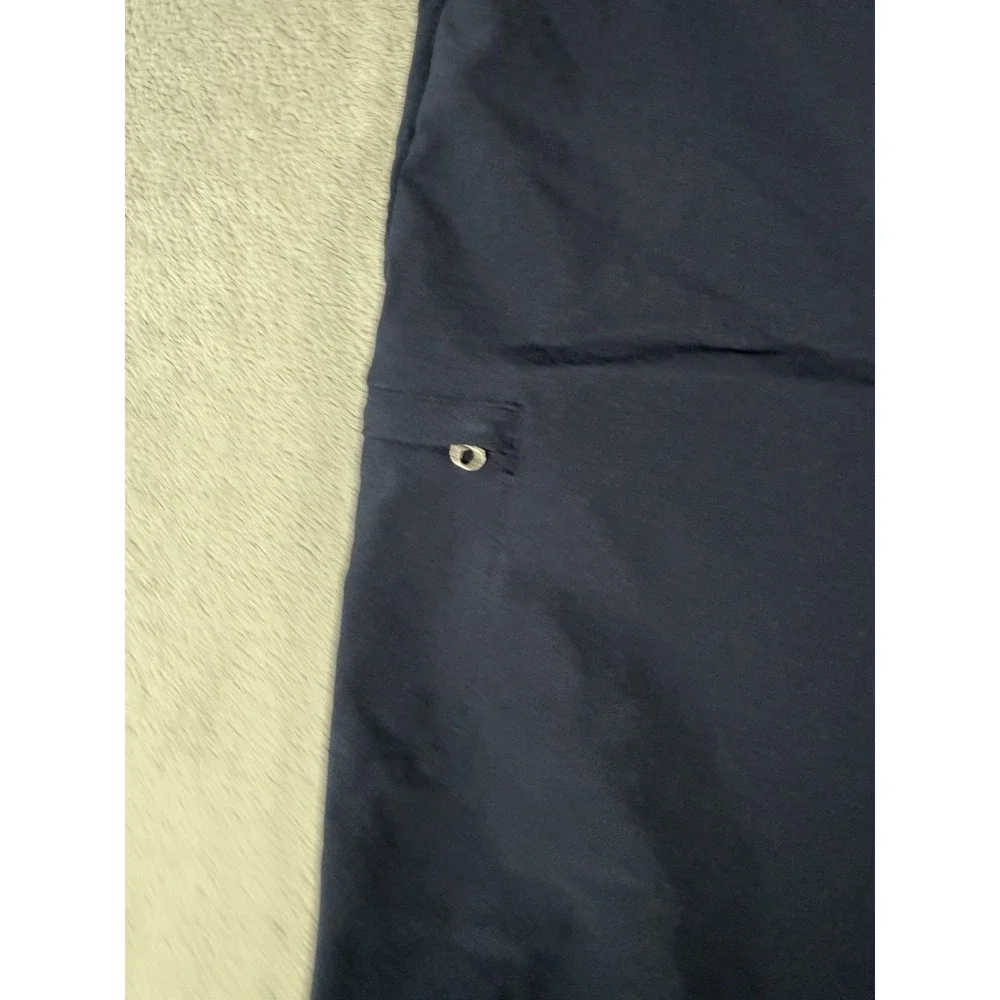 Eddie Bauer Capri Pants Women's 6 Blue Ruched Hem Cargo Hiking Outdoor 20